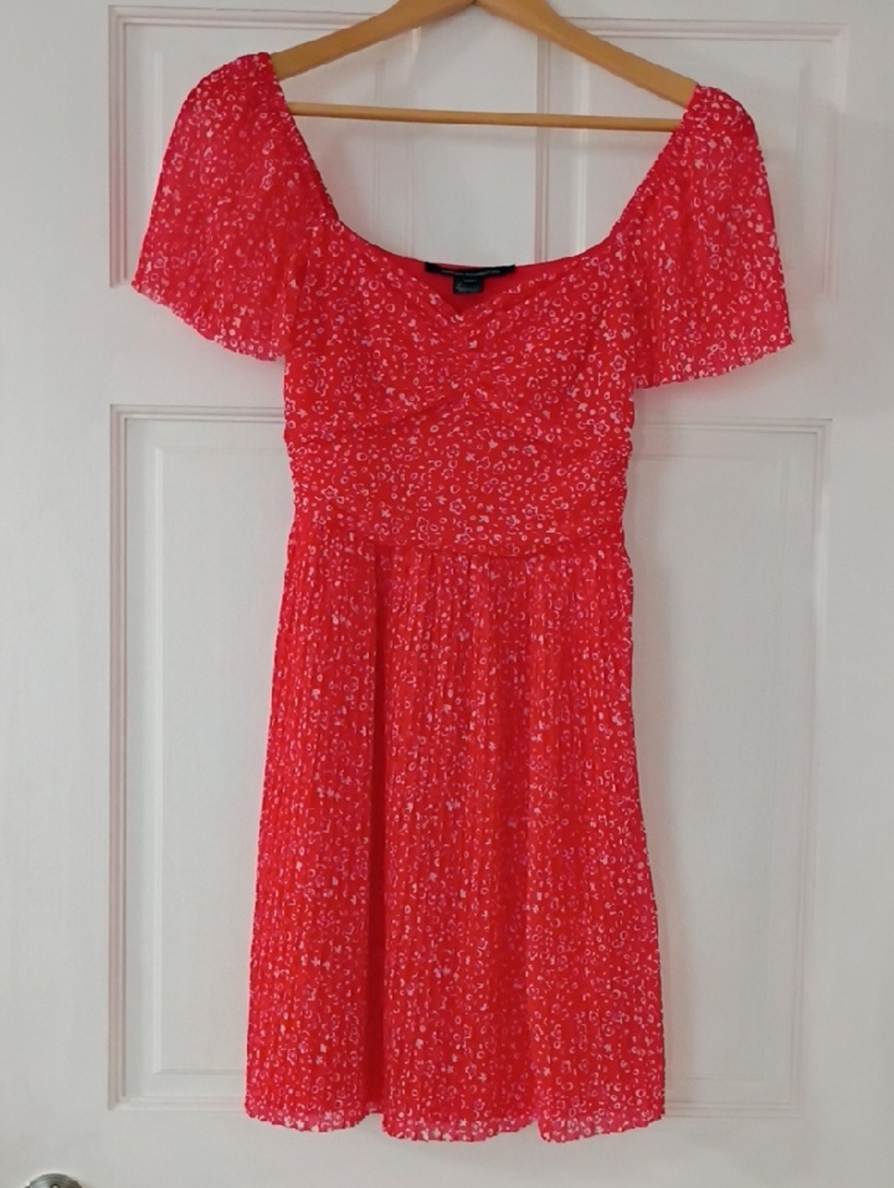 French Connection Red Floral Mini Dress